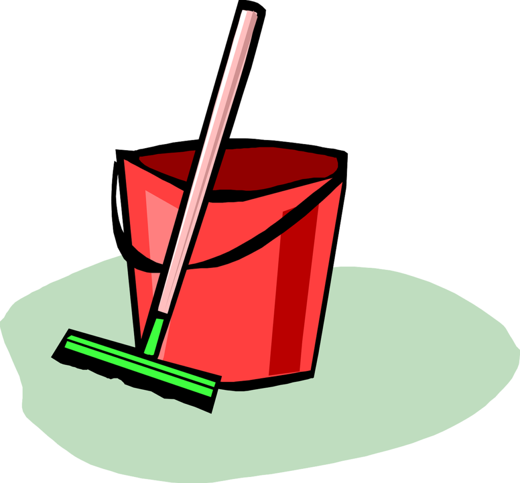 cleaning up, broom, bucket-294085.jpg